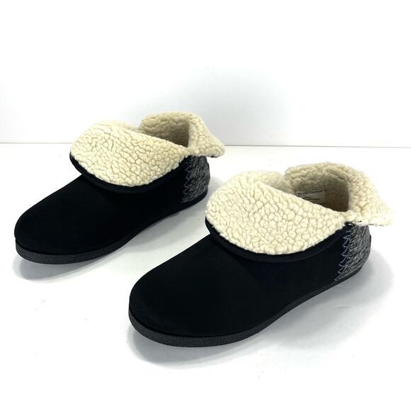 Rockport TruTECH Veda Women Black Slipper Boot Size 7 Faux Suede/Fur Lining New - Picture 2 of 12